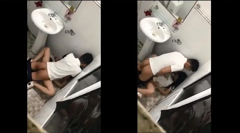Em người yêu say xỉn và cô bạn gái trong phòng tắm nhà hàng